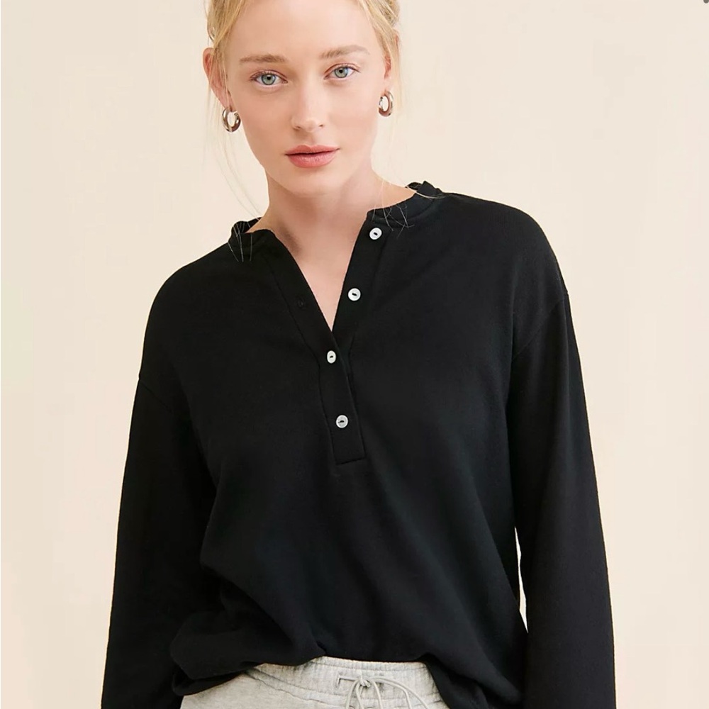 Donni Free People Sweater Henley